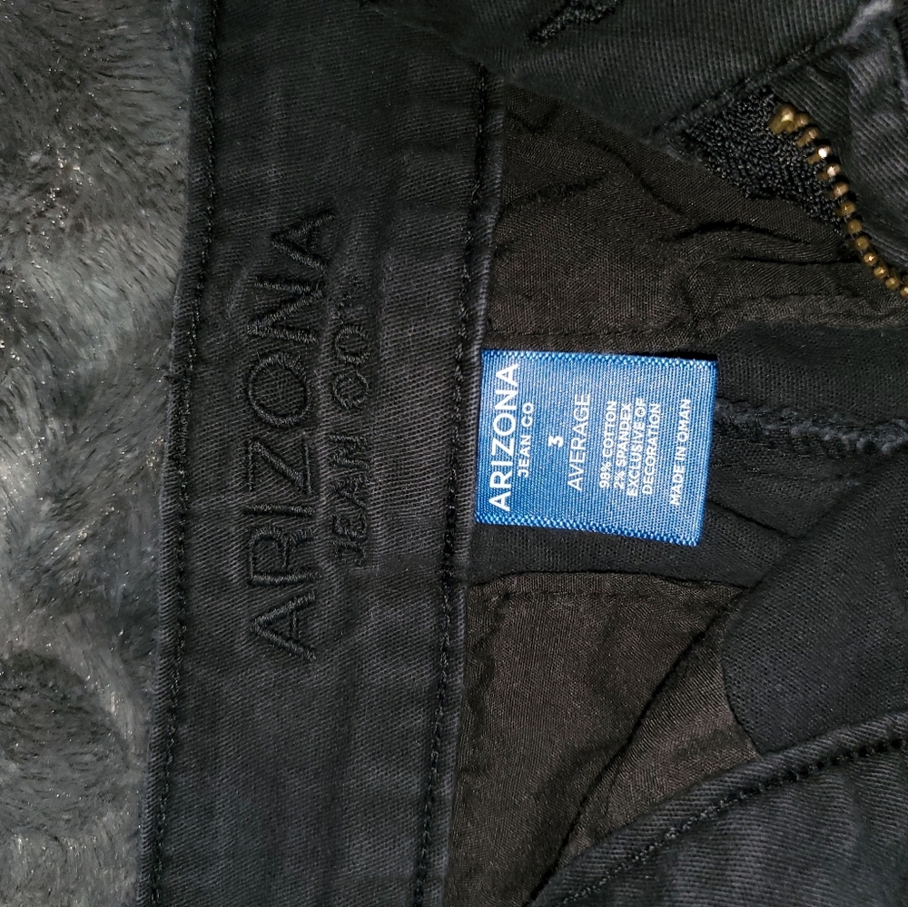 Arizona size 3 black pants, bootcut